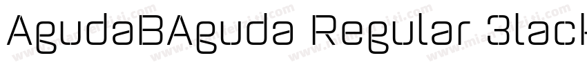 AgudaBAguda Regular 3lackW05 Regula字体转换